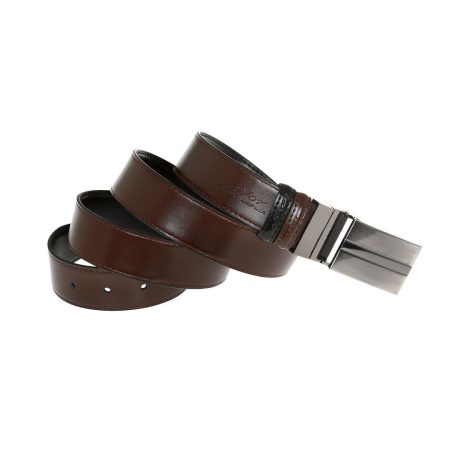 Men's double-sided leather lavor belt